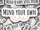 Breastfeeding sticker, breastfeeding magnet, breast milk, mind your own tits, liquid gold, mama sticker, breast pump, spectra, milky mama