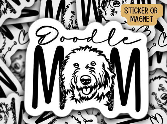 Doodle Sticker, Golden Doodle Sticker, Goldendoodle Sticker, Labradoodle Sticker, Bernedoodle Sticker, Sheepadoodle, Doodle mom, dog mom