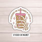 Coffee and chaos Coffee lover sticker Iced coffee Retro Funny sticker water bottle notebook Magnet fridge sticker gift sarcastic funny