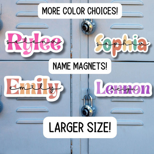 Custom name Magnet, personalized magnet, name magnet, locker magnet, fridge magnet, kids name magnet, locker decor, School locker magnet