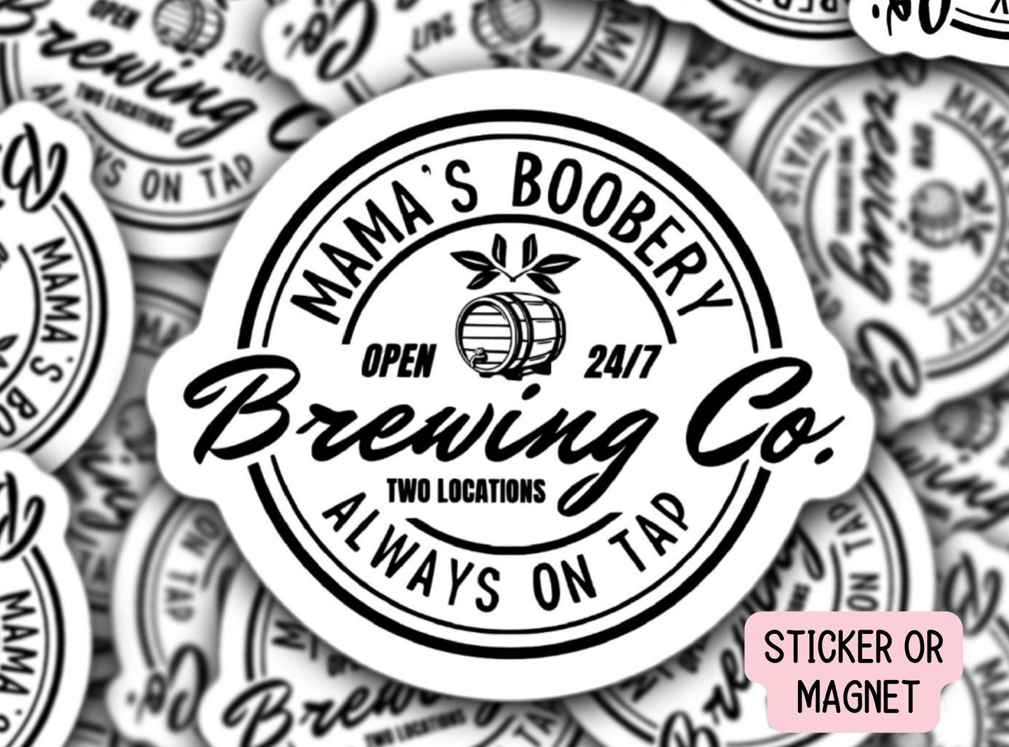 Mama's Boobery, Breastfeeding gift, Nursing Gift, Lactation Consultant ,Breastfeeding, Breastmilk Sticker, Breast pump, Magnet Liquid gold