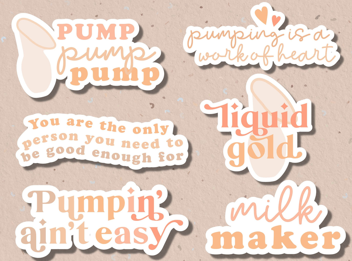 Breast feeding stickers, pumping stickers, exclusive pumper, milk maker, sticker pack , magnets, nursing , liquid gold, breast milk, mama