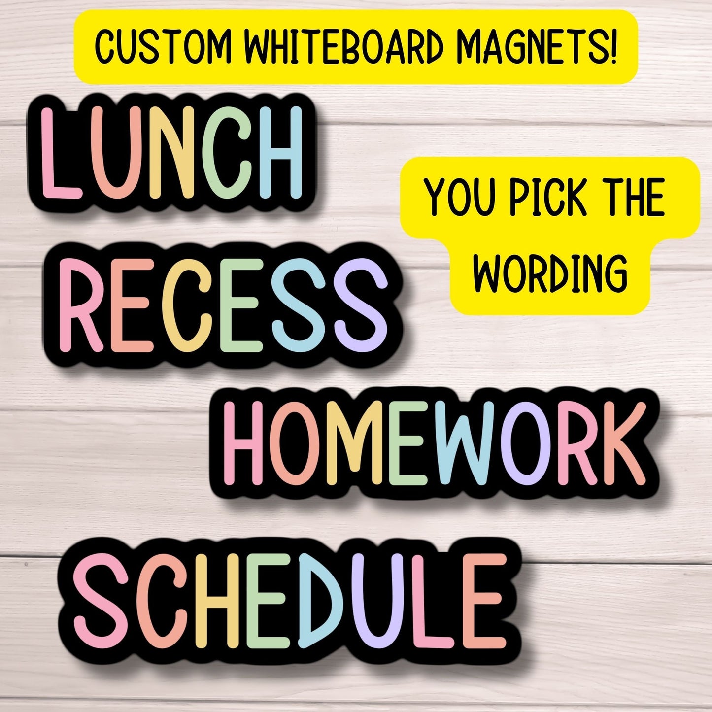 Classroom magnet Custom Magnet for whiteboard teacher magnet school subject personalized magnetic whiteboard blackboard back to school
