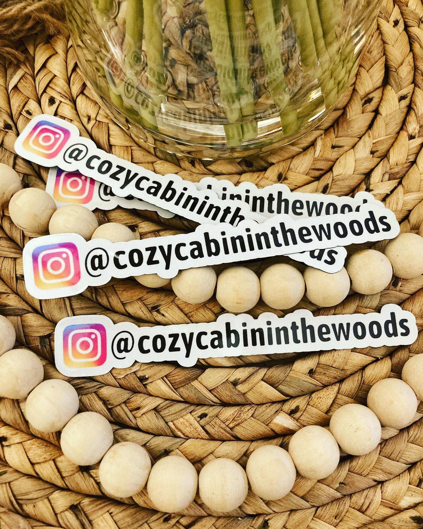 Custom Instagram sticker social media sticker Instagram user name sticker personalized sticker IG name business sticker logo influencer name