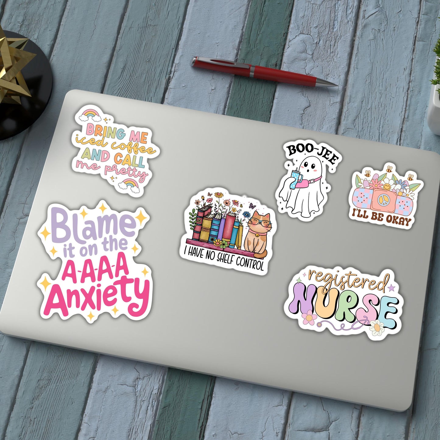 Blame it on the anxiety meme Sticker Adult snarky Humor Sarcastic magnet Offensive  funny Sarcasm quote laptop hilarious gift mental health