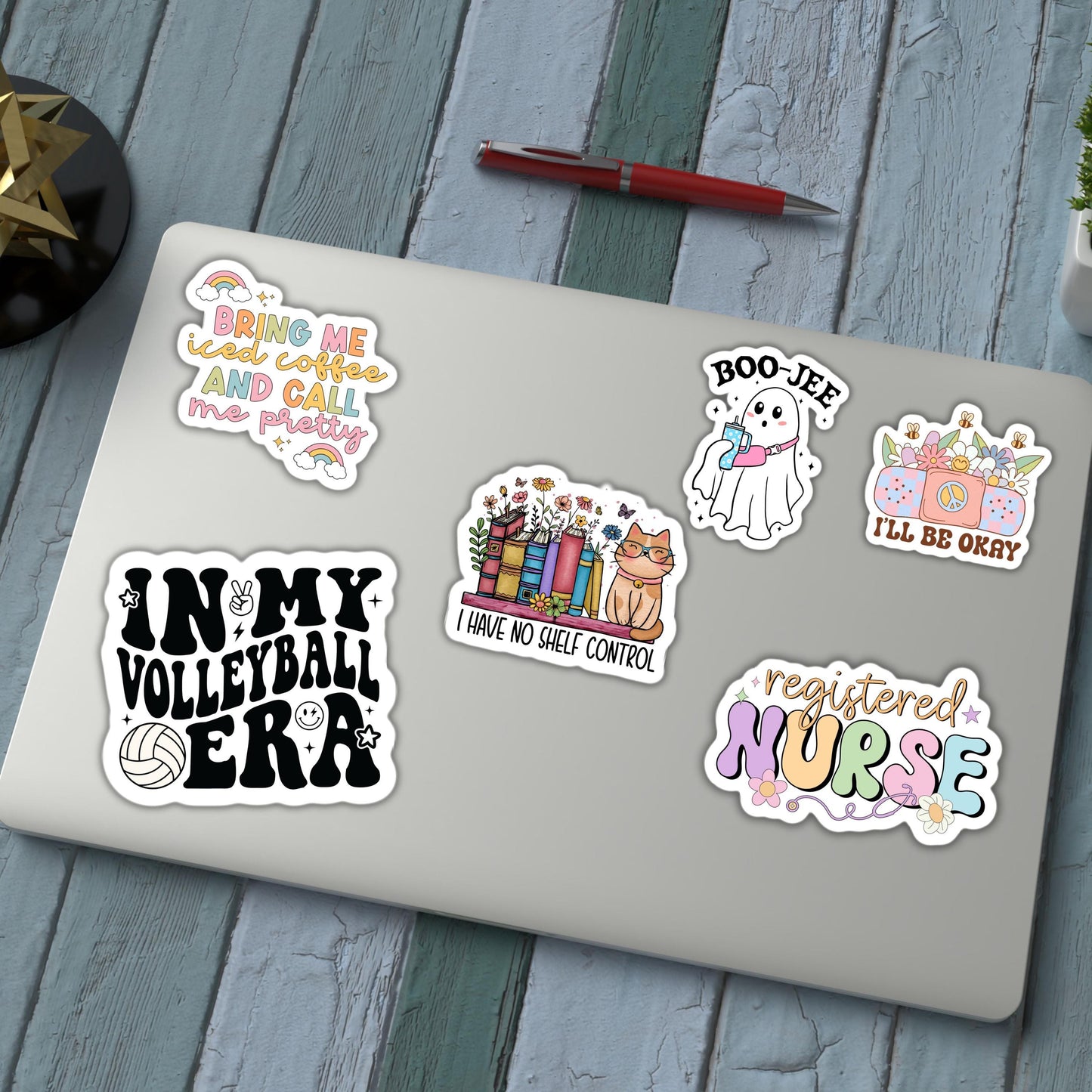 In my Volleyball era sports Volley ball Era sticker water bottle notebook Magnet fridge Tumbler cup gift sticker volleyball team