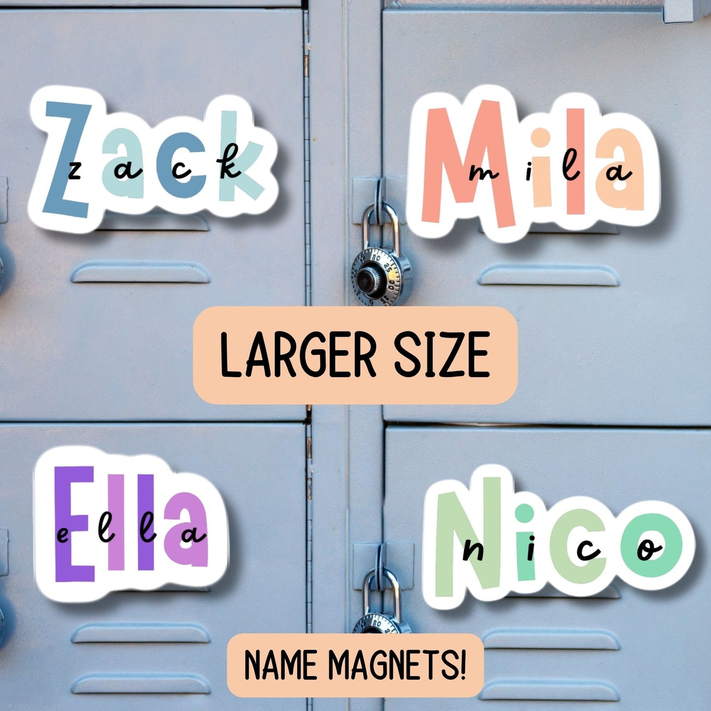 Custom name Magnet, personalized magnet, name magnet, locker magnet, fridge magnet, kids name magnet, locker decor, School locker magnet