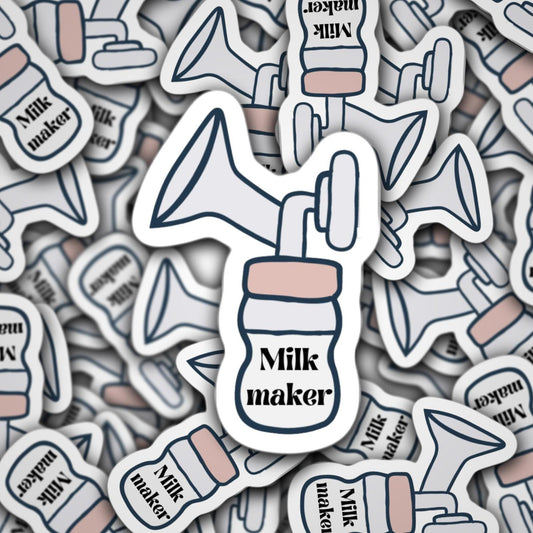 Milk maker sticker, pumping mom, breastfeeding, exclusive pumper, nursing mom, pump stickers, mom life stickers, liquid gold, breastmilk,