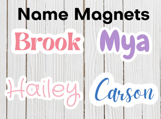 Magnet, custom magnet, name magnet, locker magnet, fridge magnet, decorative magnet, back to school, kid magnets, cute magnet