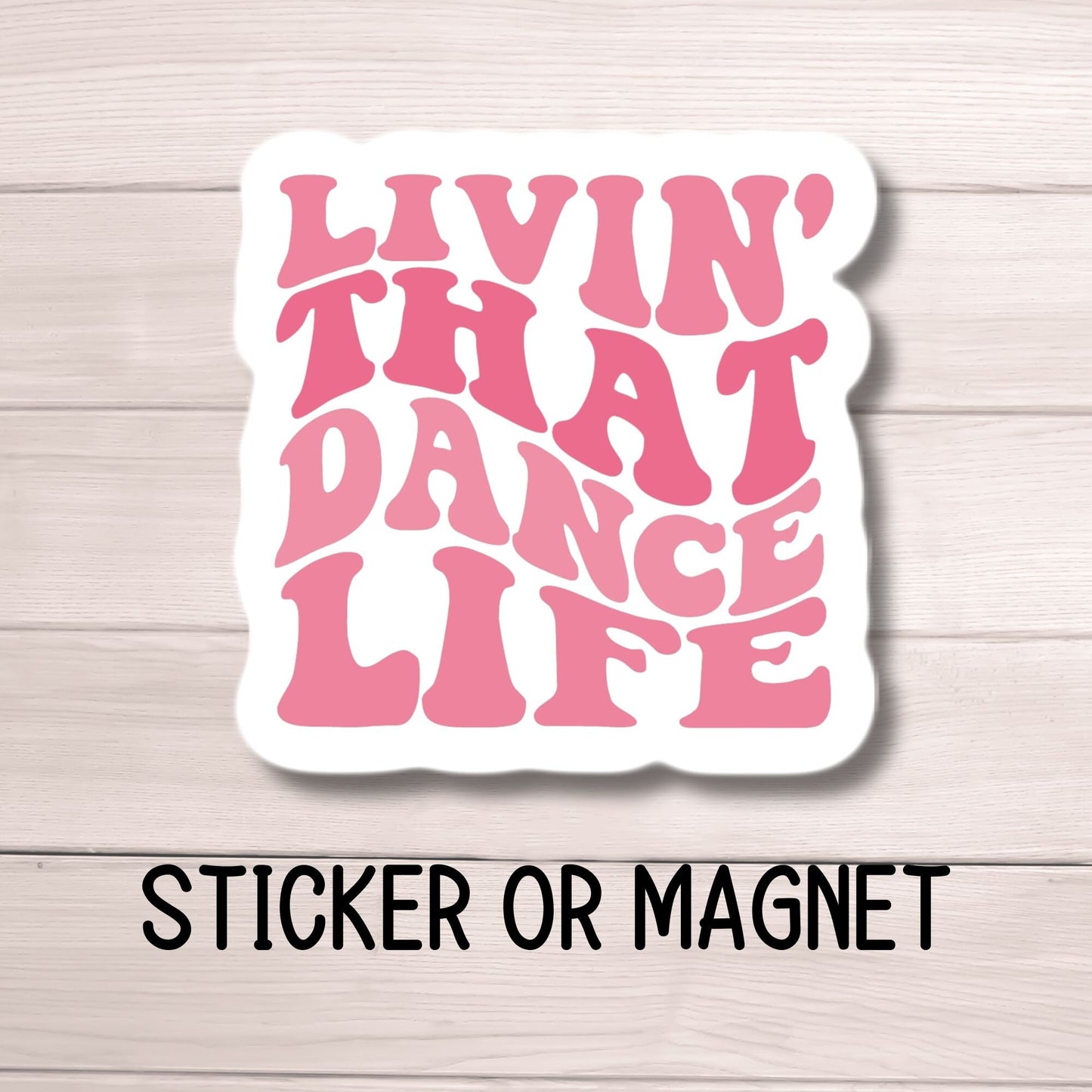 Retro dance sticker, Dance mom gift, Dance stickers, Dance magnet, Dancer gift, ballet, tap dance, Competitive dancer, dance life, Dance era