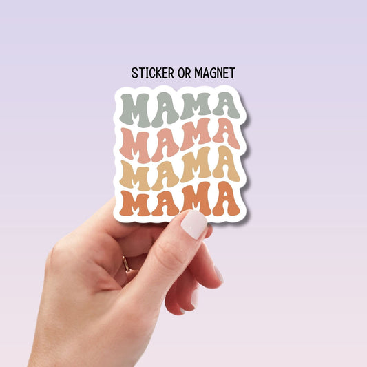 Retro mama sticker Retro mom gift mama Mom Mother sticker Mama Sticker Tumbler cup sticker Gift for mama Lap top sticker water bottle Decal