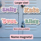 Locker name magnet, Custom name Magnet, personalized magnet, name magnet, locker magnet, fridge magnet, kids name magnet, locker decor,retro