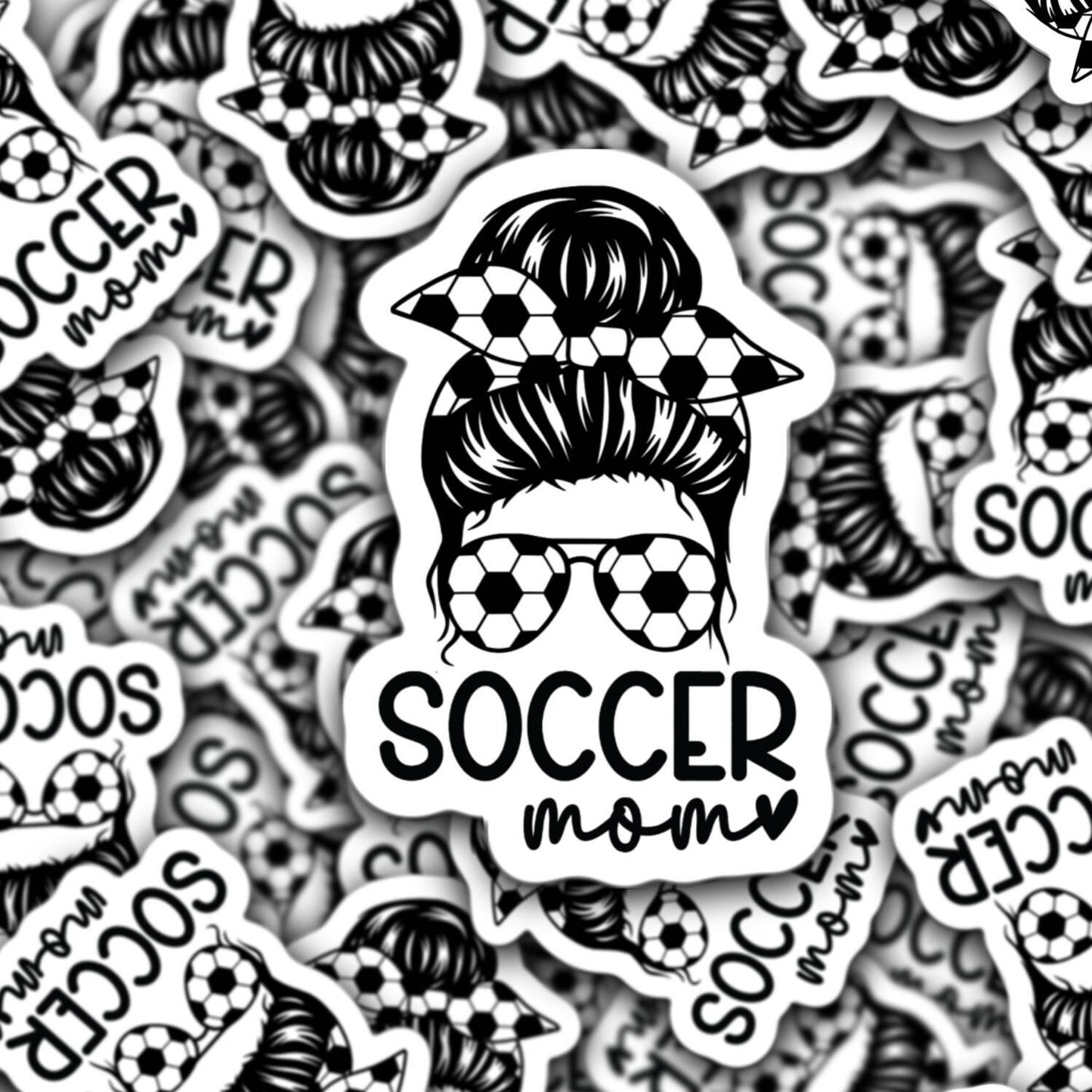 Soccer mom sticker, Soccer Mama, Sports sticker, magnet, Soccer, Mom gift, water bottle sticker, lap top, mothers day gift, Soccer mama gift