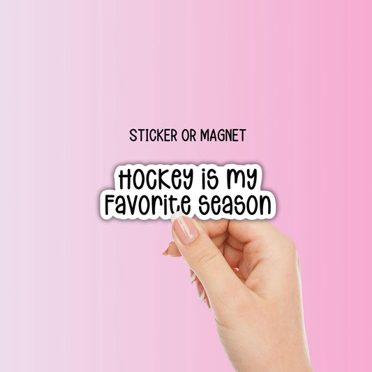 Hockey season sticker