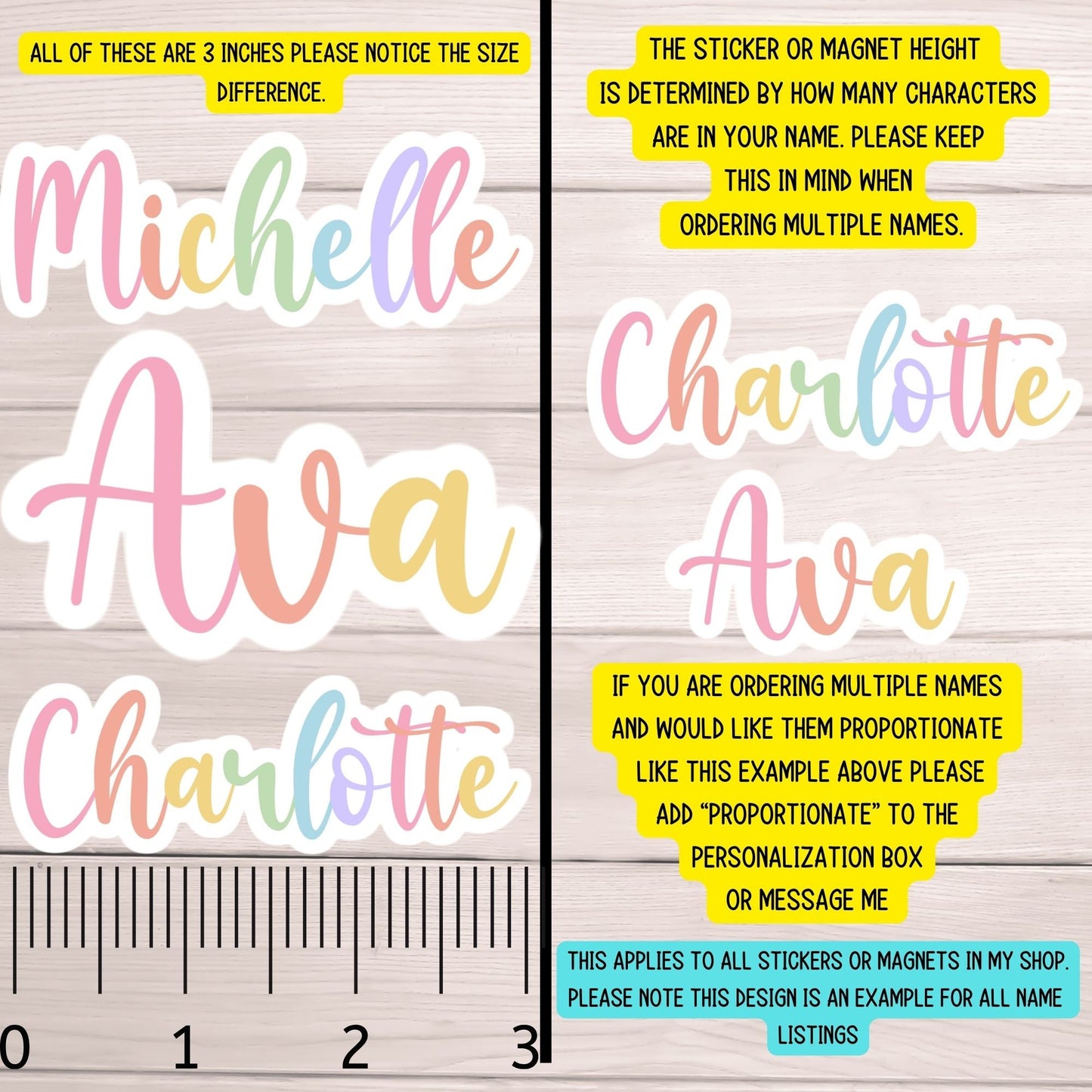 Custom name sticker Retro font name sticker Gradient color Name sticker Personalized name Water bottle sticker Tumbler Kids name sticker