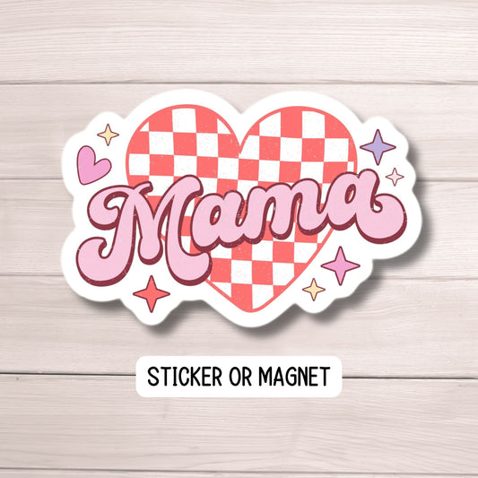 Retro mama sticker Retro mom gift mama aesthetic sticker Mama Sticker Valentines day sticker Gift for mama Lap top magnet water bottle Decal