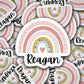 Boho Rainbow name sticker, Personalized name stickers, Custom Name Stickers, aesthetic stickers, best friend gift, kids name sticker, gift