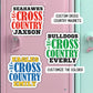 Cross country team magnet track team running team name personalized cross country name locker magnet school team locker decoration custom