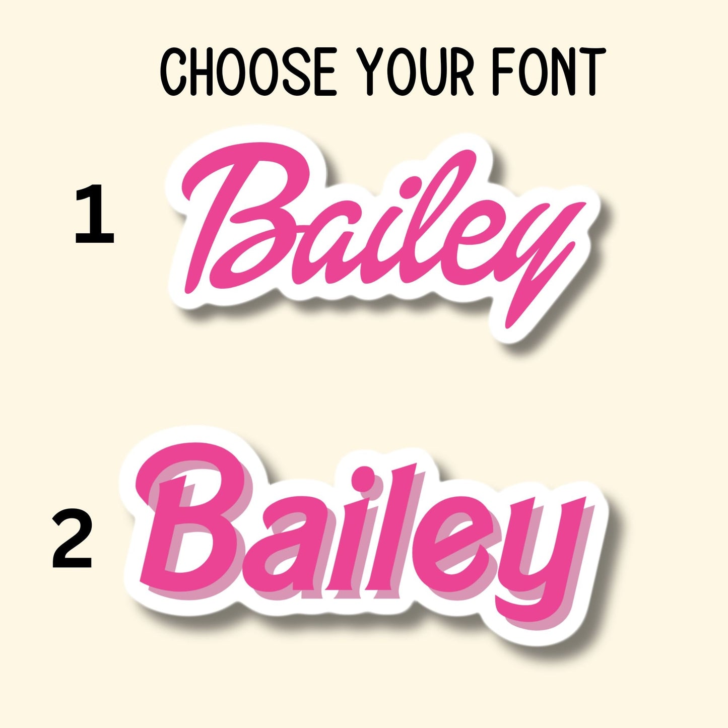 Tumbler cup name sticker Retro font name sticker Kids Name sticker Personalized name Water bottle sticker Pink name Kids name sticker Magnet