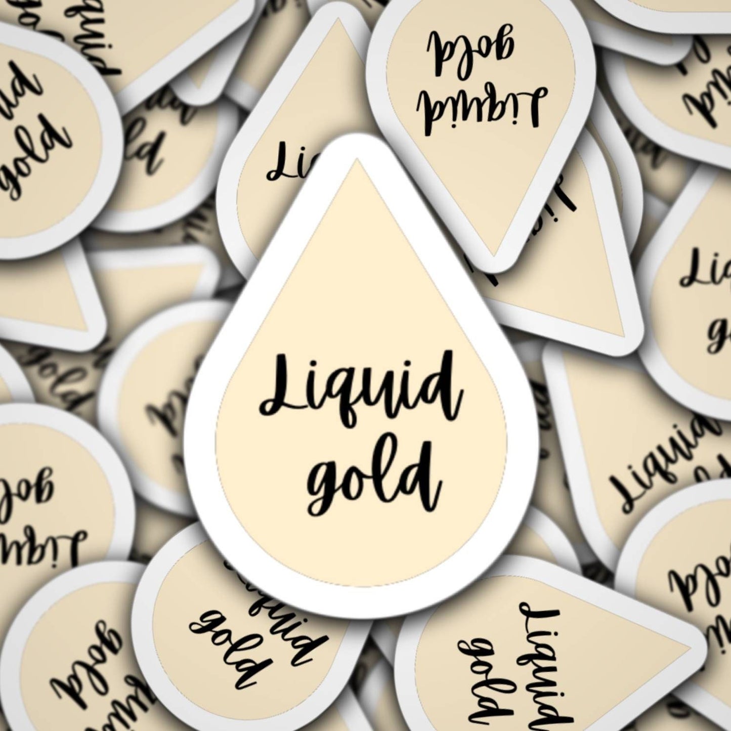Liquid gold, breastfeeding sticker, nursing sticker, breastmilk drop, pumping mom, water bottle sticker, lap top sticker, breastmilk drop