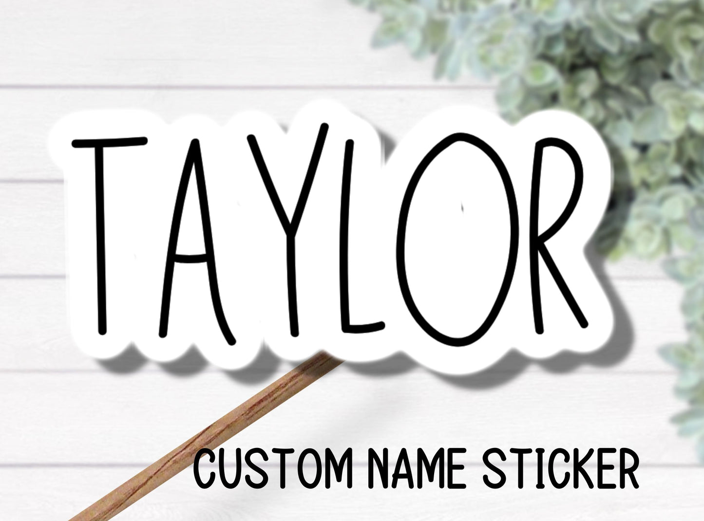 Custom Name Stickers, personalization, name magnet , aesthetic stickers, water bottle, laptop, best friend gift, Rae Dunn font sticker, gift