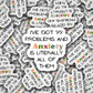 Anxiety is my problem, 99 problems sticker , funny introvert sticker, funny sticker, laptop decal, anxiety tumbler sticker, anxiety sticker