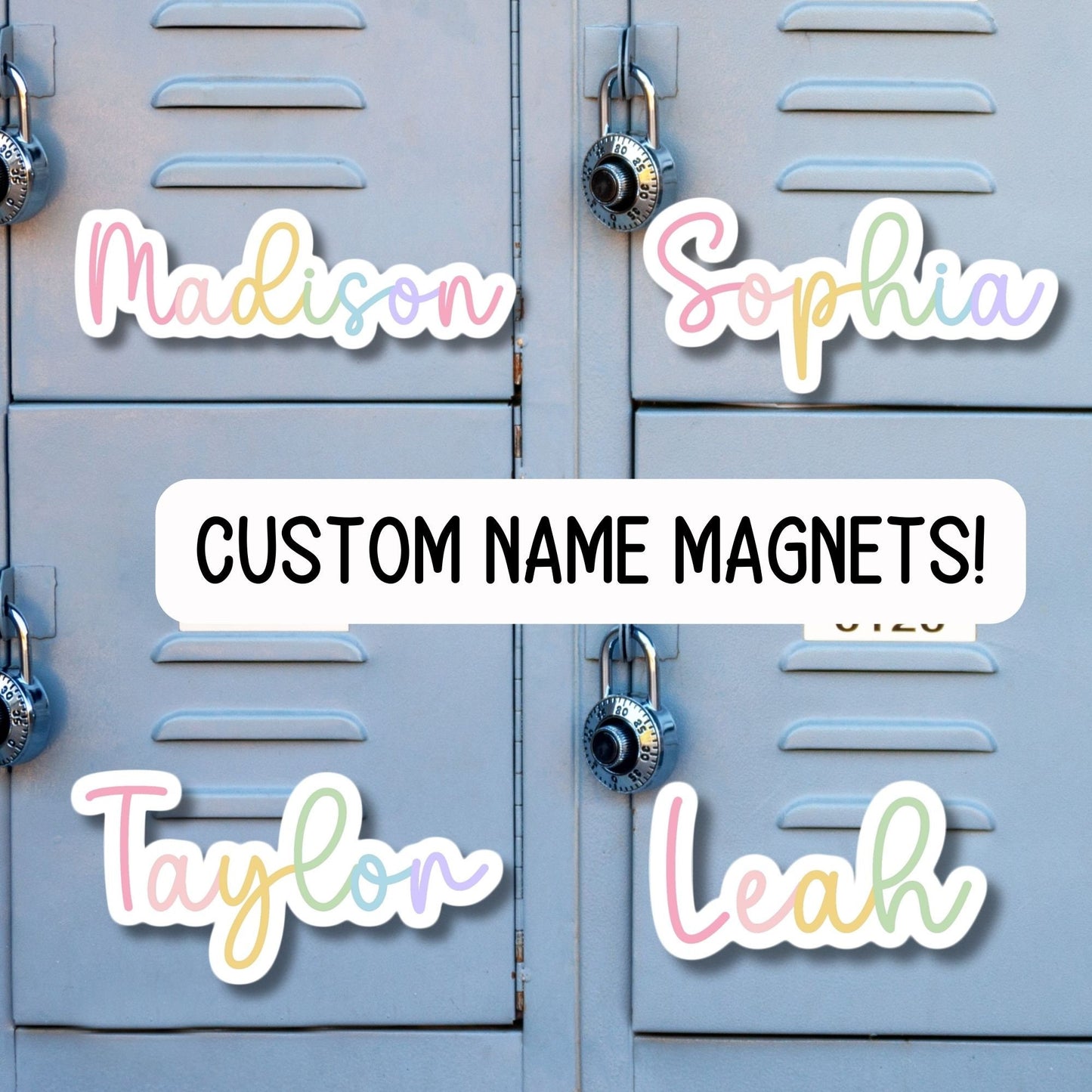 Kids Locker name magnet Custom name Magnet personalized magnet name magnet locker magnet fridge magnet kids name magnet locker decor