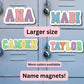 Custom name Magnet, personalized magnet, name magnet, locker magnet, fridge magnet, kids name magnet, locker decor, School locker magnet
