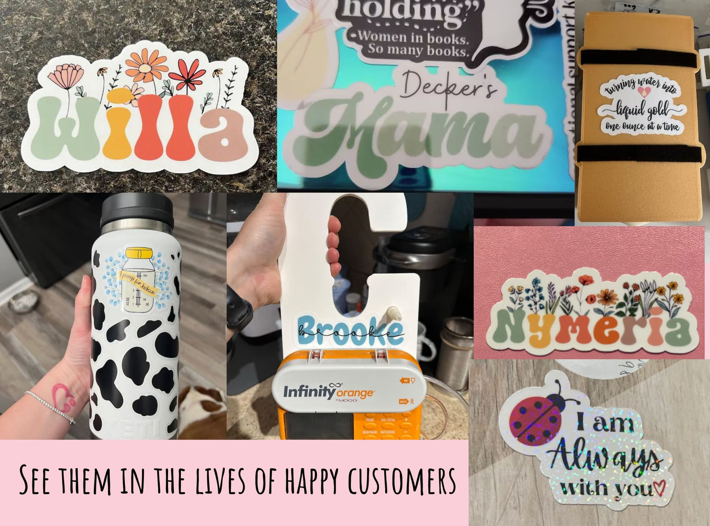 Gift for Mimi sticker Personalized Grandma Custom Name Stickers Nana gift Mother's day gift Grandkids names gift Gigi Mimi Nona meemaw