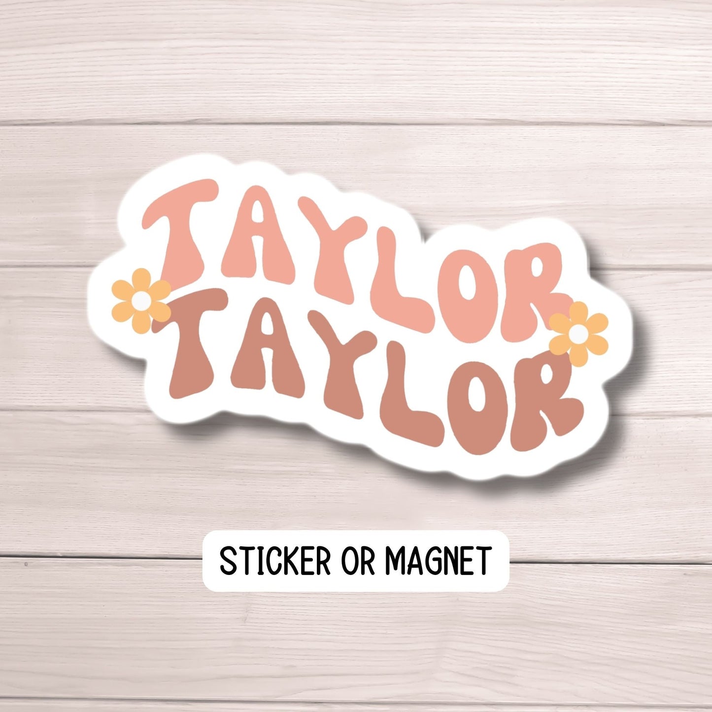 Retro wavy name sticker Personalized name stickers Custom Name Sticker Aesthetic sticker Water bottle sticker Kids name sticker Retro font