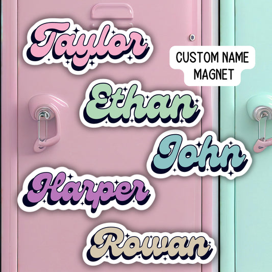 Custom name Magnet, personalized magnet, name magnet, locker magnet, fridge magnet, kids name magnet, locker decor, School locker magnet