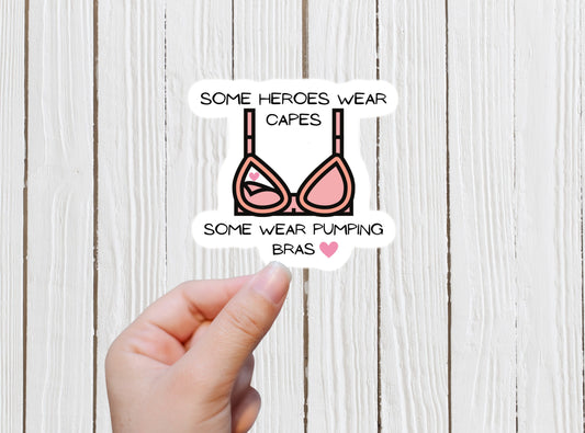 Pumping mom sticker, exclusive pumper, breastfeeding mom, normalize breastfeeding, pumping bra sticker, nursing mom sticker, mom life, mama