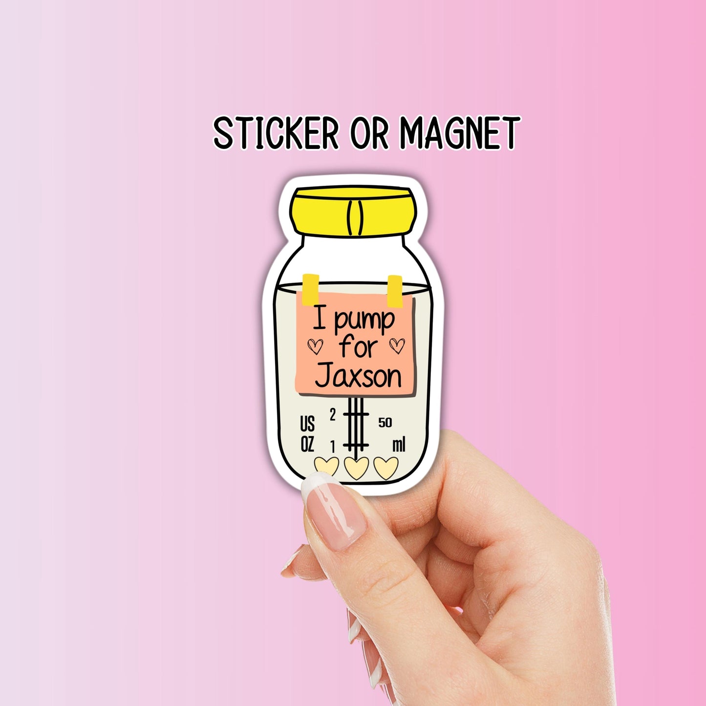 Custom breastfeeding sticker magnet pumping mom liquid gold breastmilk Breastfeeding Nursing Gift Lactation Consultant Breast pump bottle