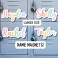 Locker name magnet, Custom name Magnet, personalized magnet, name magnet, locker magnet, fridge magnet, kids name magnet, locker decor,retro