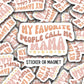 My favorite people call me Mama sticker name sticker Retro wavy mom sticker Mommy name magnet font tumbler lap top vinyl Mother's day